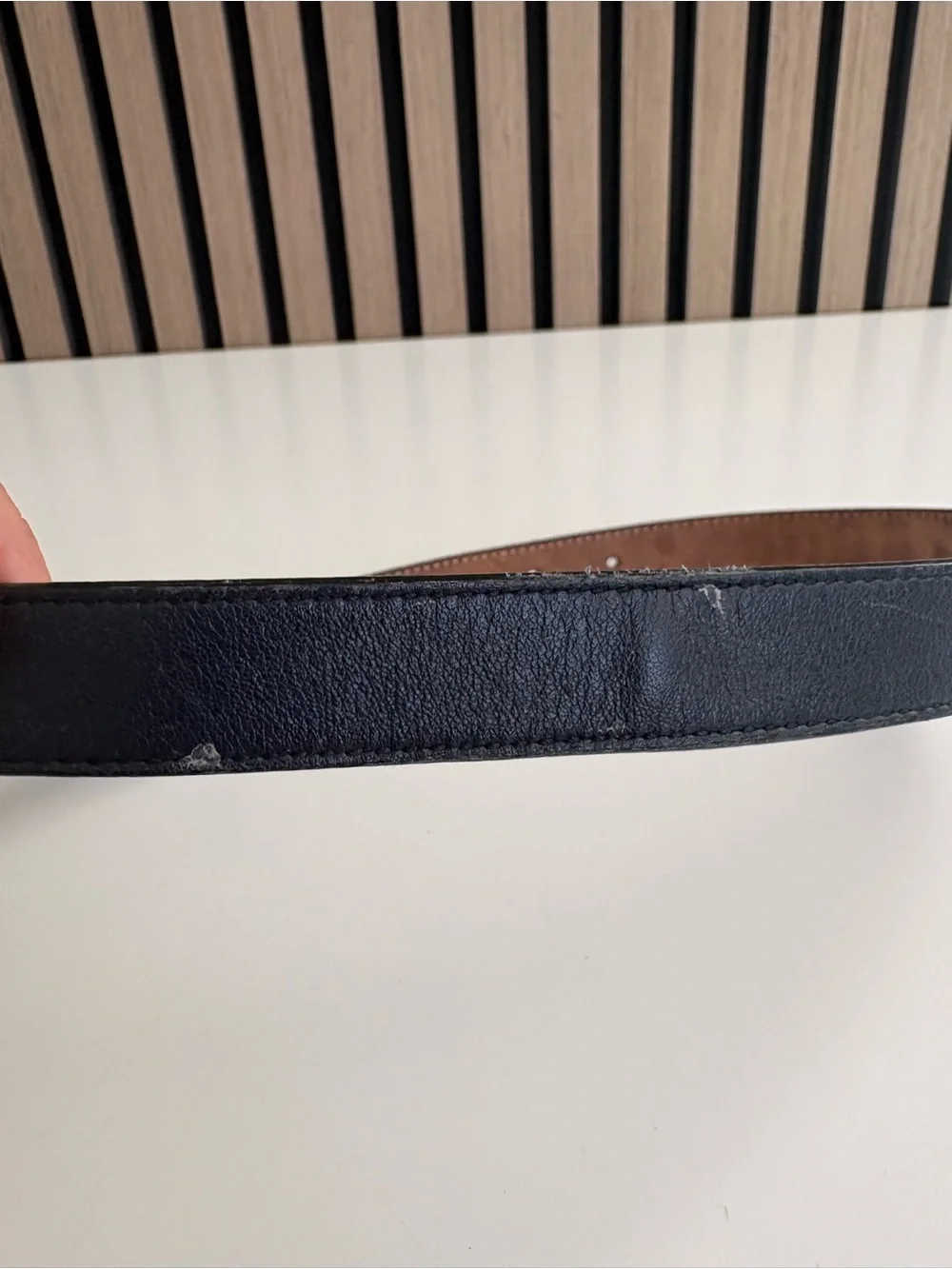 Auth GUCCI Leather Belt